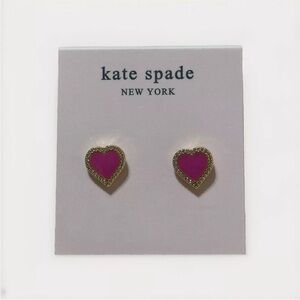 KS  Fashion Sweet Tridimensional Love Fashion Heart Shaped Ear Studs